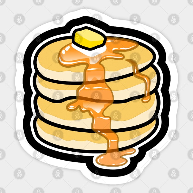 Hot mess - Pancakes Butter and Syrup Sticker by PnJ